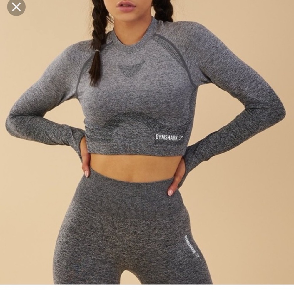 Gymshark grey crop top